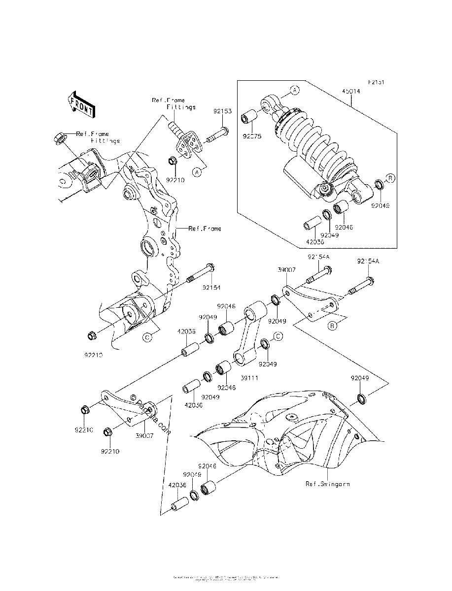 Diagrama de SUSPENSION SHOCK ABSORBER