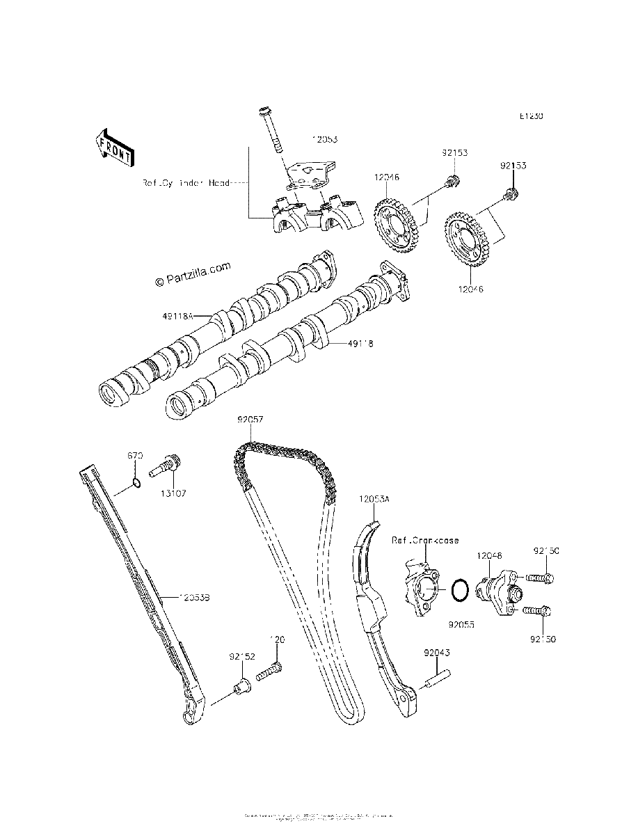 Diagrama de CAMSHAFT S TENSIONER