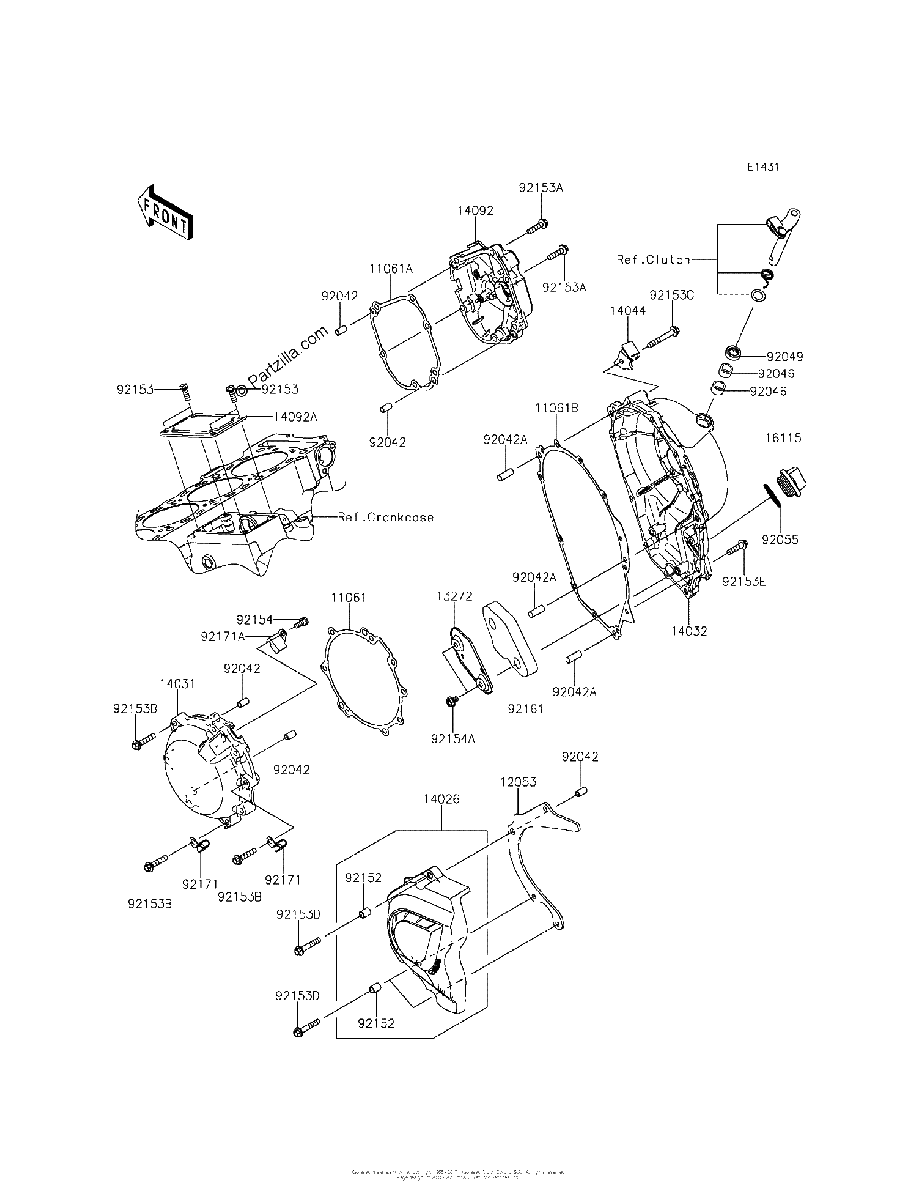 Diagrama de ENGINE COVER S