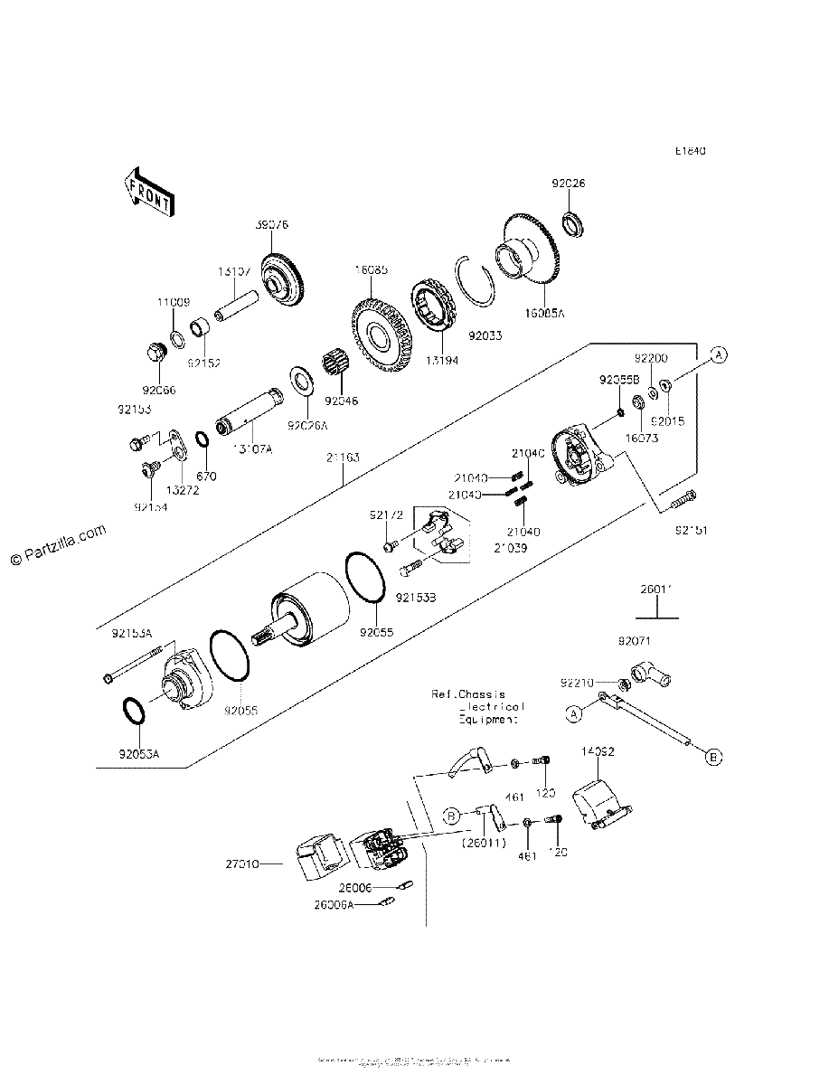 Diagrama de STARTER MOTOR