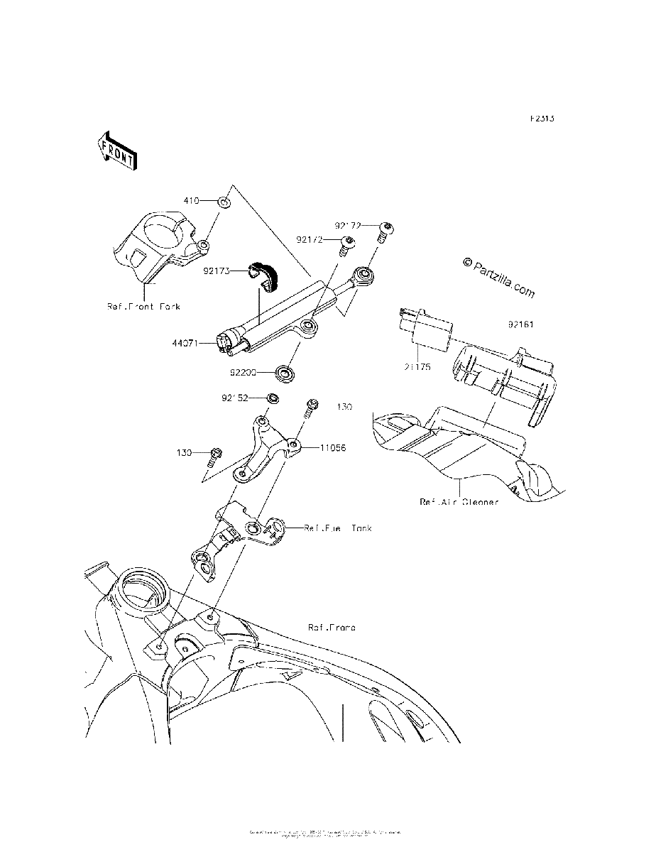 Diagrama de STEERING DAMPER