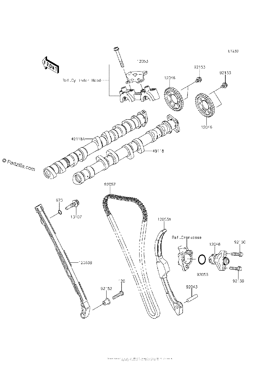 Diagrama de CAMSHAFT S TENSIONER