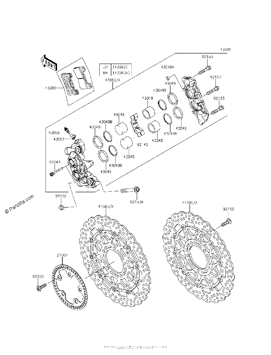 Diagrama de FRONT BRAKE