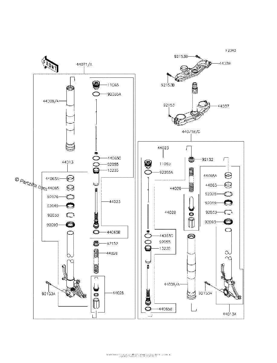 Diagrama de FRONT FORK