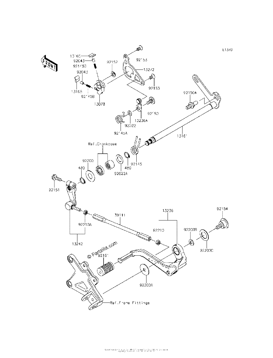 Diagrama de GEAR CHANGE MECHANISM