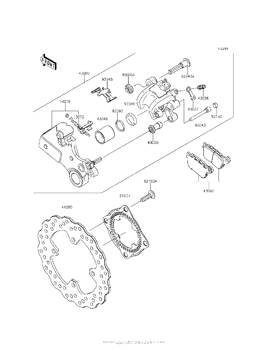 Diagrama de REAR BRAKE