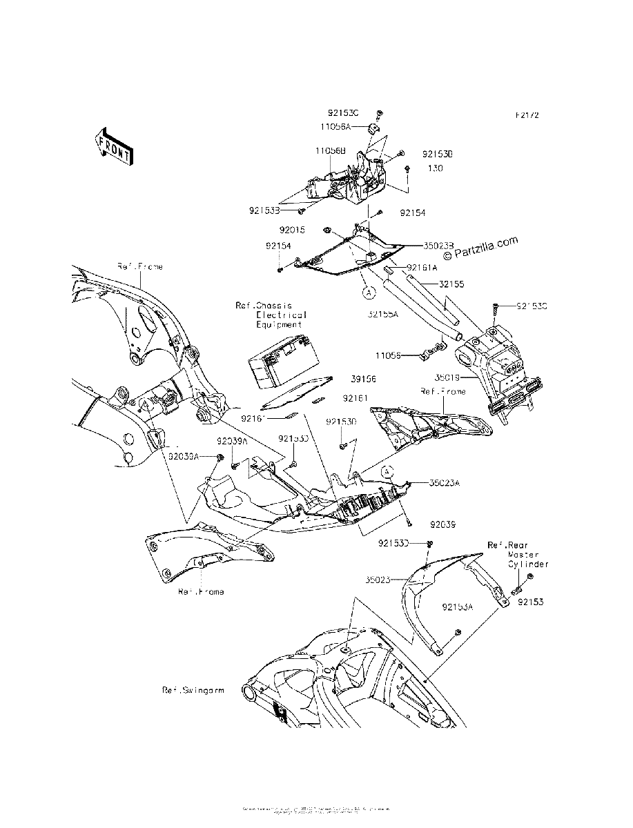 Diagrama de REAR FENDER S