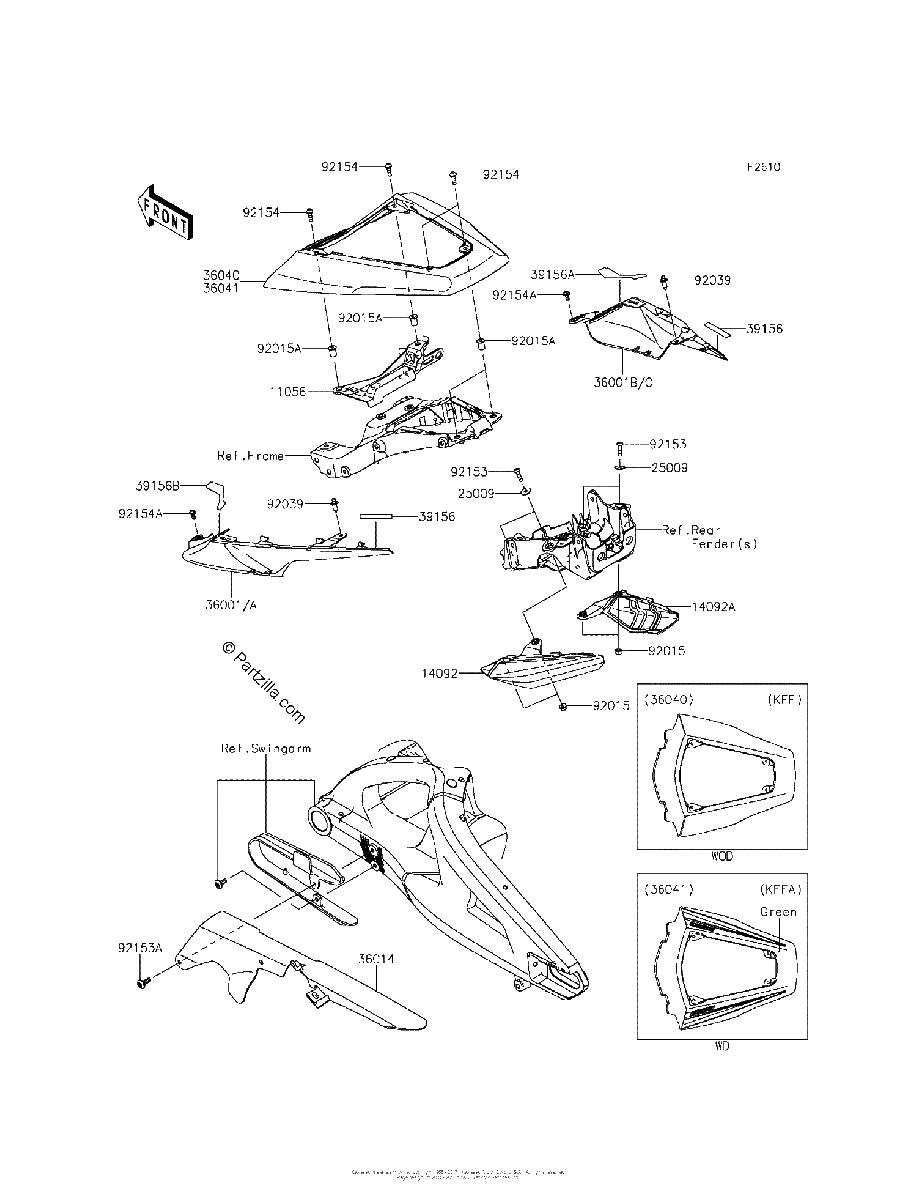 Diagrama de SIDE COVERS CHAIN COVER