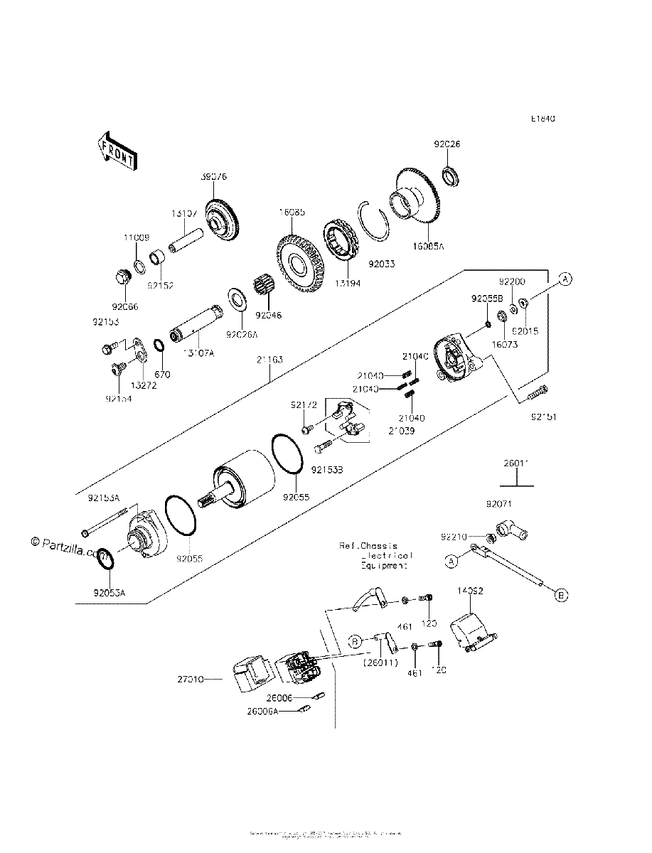 Diagrama de STARTER MOTOR