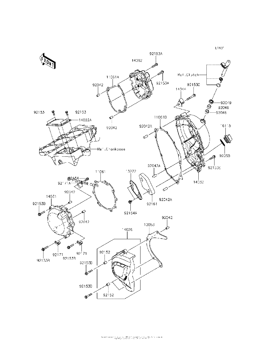 Diagrama de ENGINE COVER S