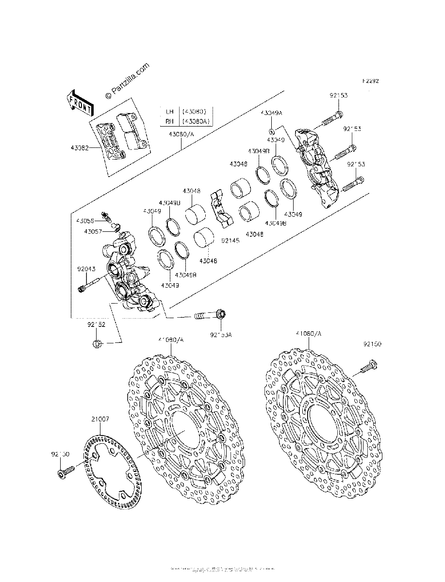 Diagrama de FRONT BRAKE