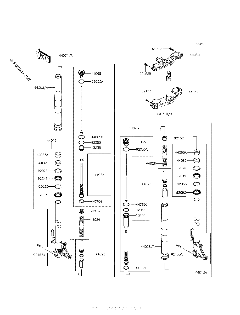 Diagrama de FRONT FORK