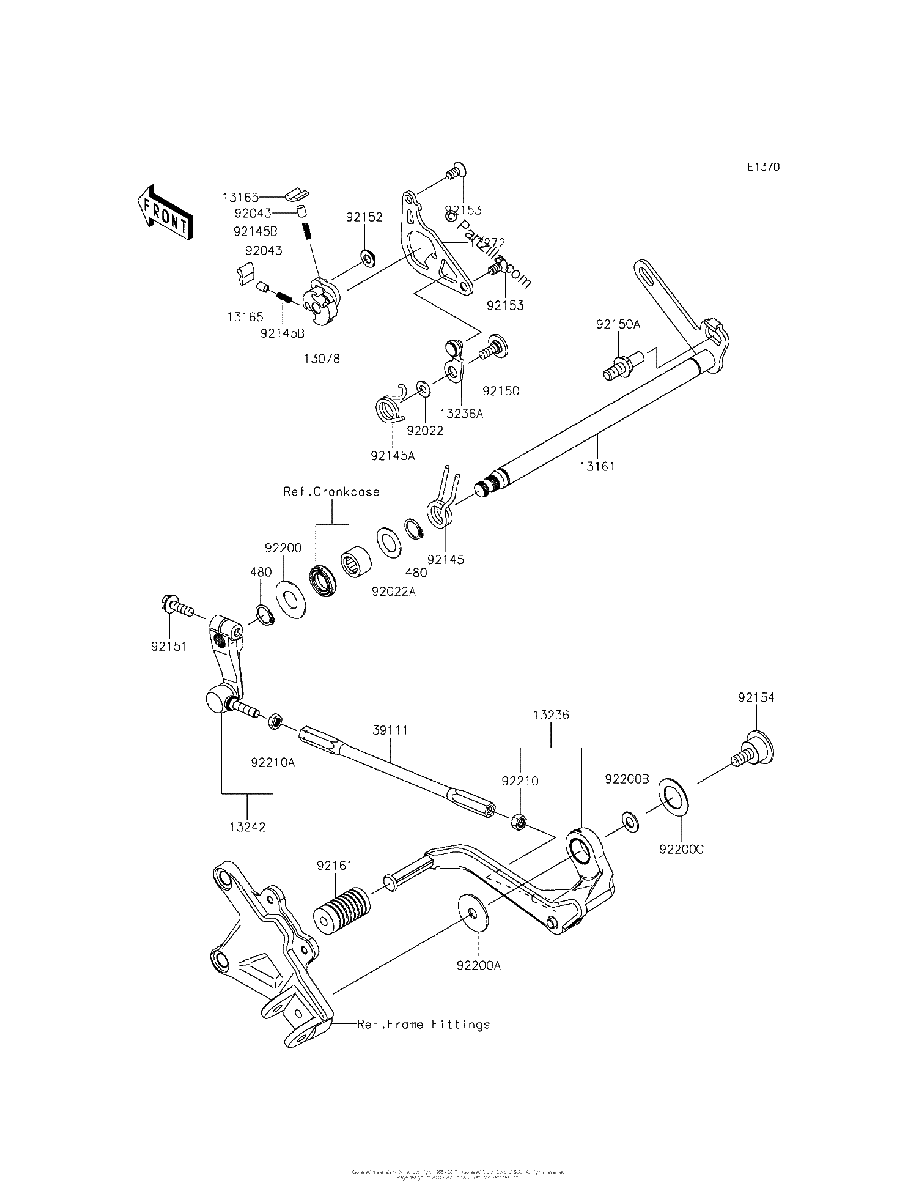 Diagrama de GEAR CHANGE MECHANISM