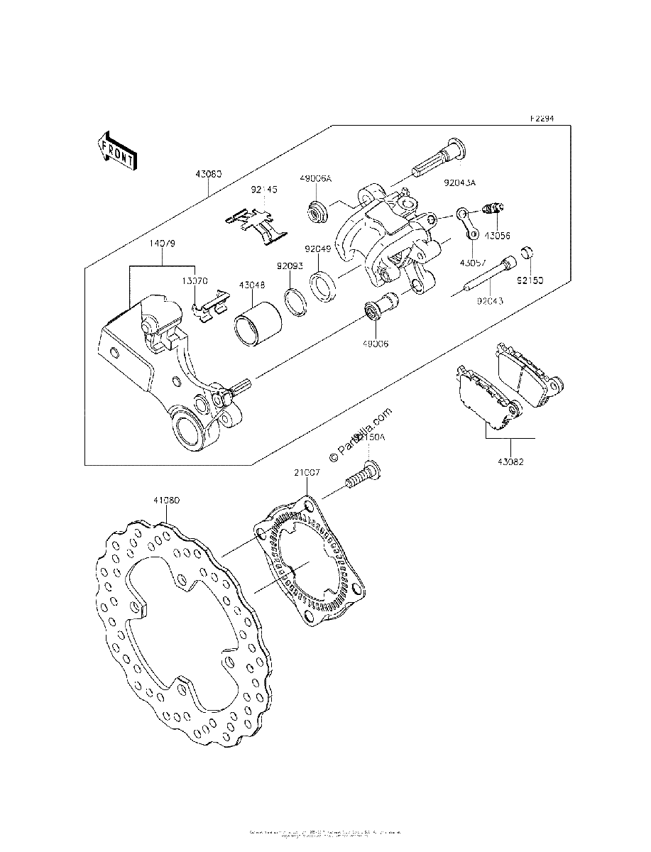 Diagrama de REAR BRAKE