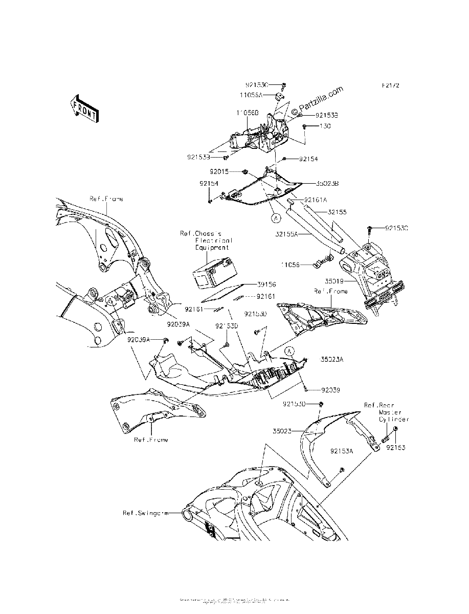 Diagrama de REAR FENDER S