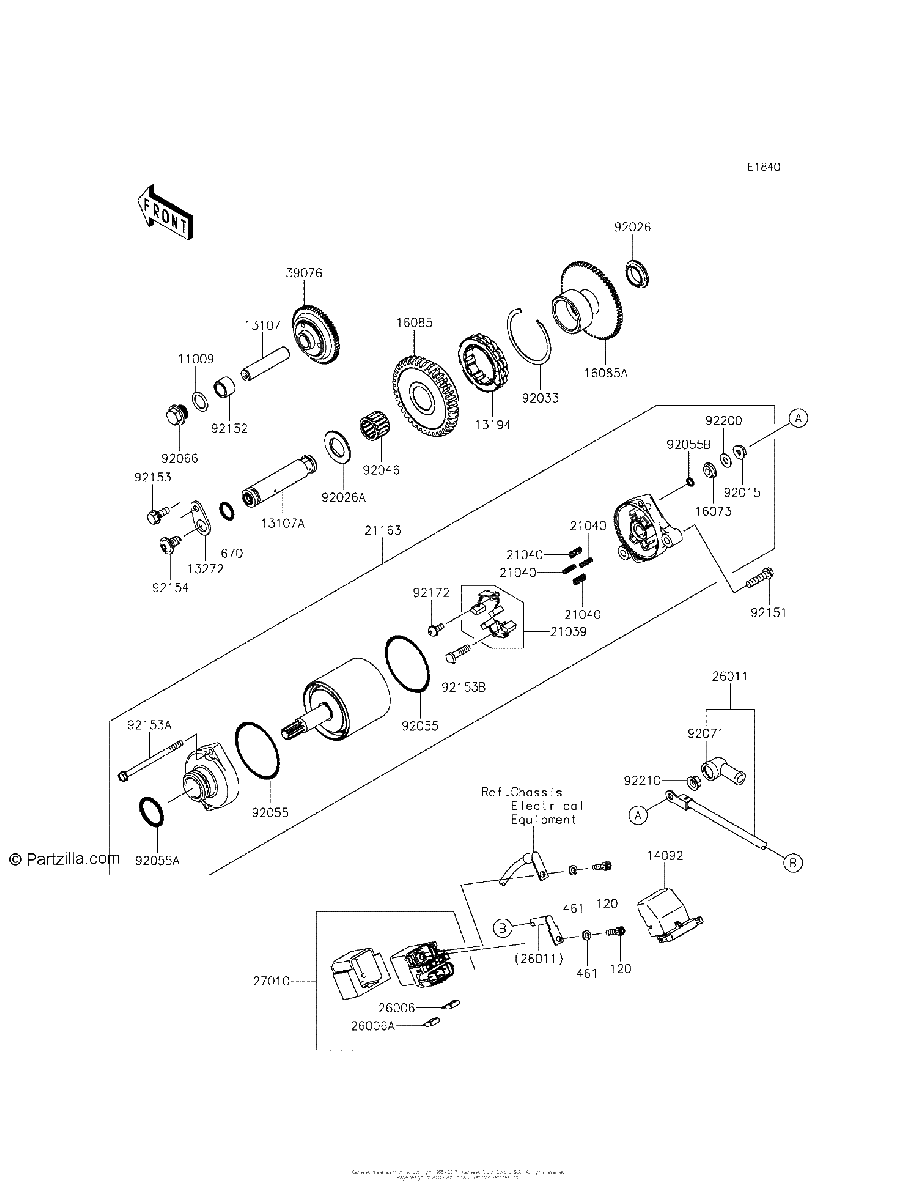 Diagrama de STARTER MOTOR