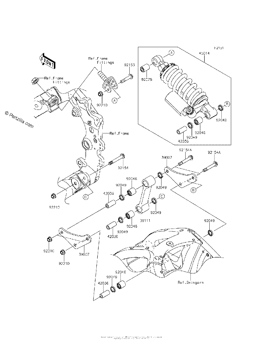 Diagrama de SUSPENSION SHOCK ABSORBER