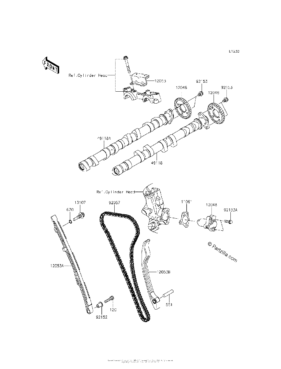 Diagrama de CAMSHAFT S TENSIONER