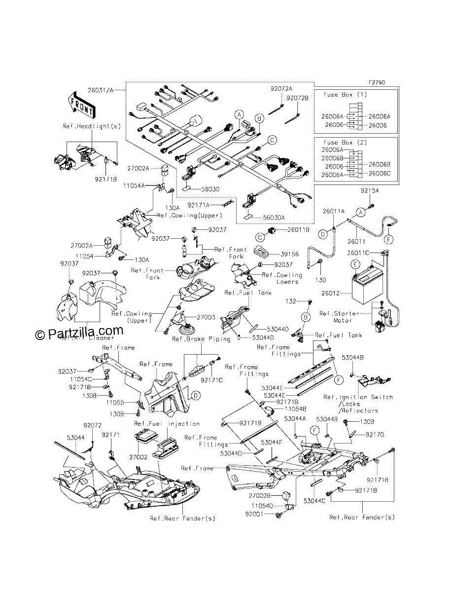 Diagrama de CHASSIS ELECTRICAL EQUIPMENT