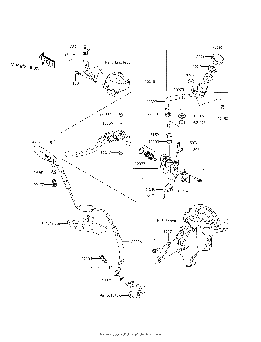 Diagrama de CLUTCH MASTER CYLINDER