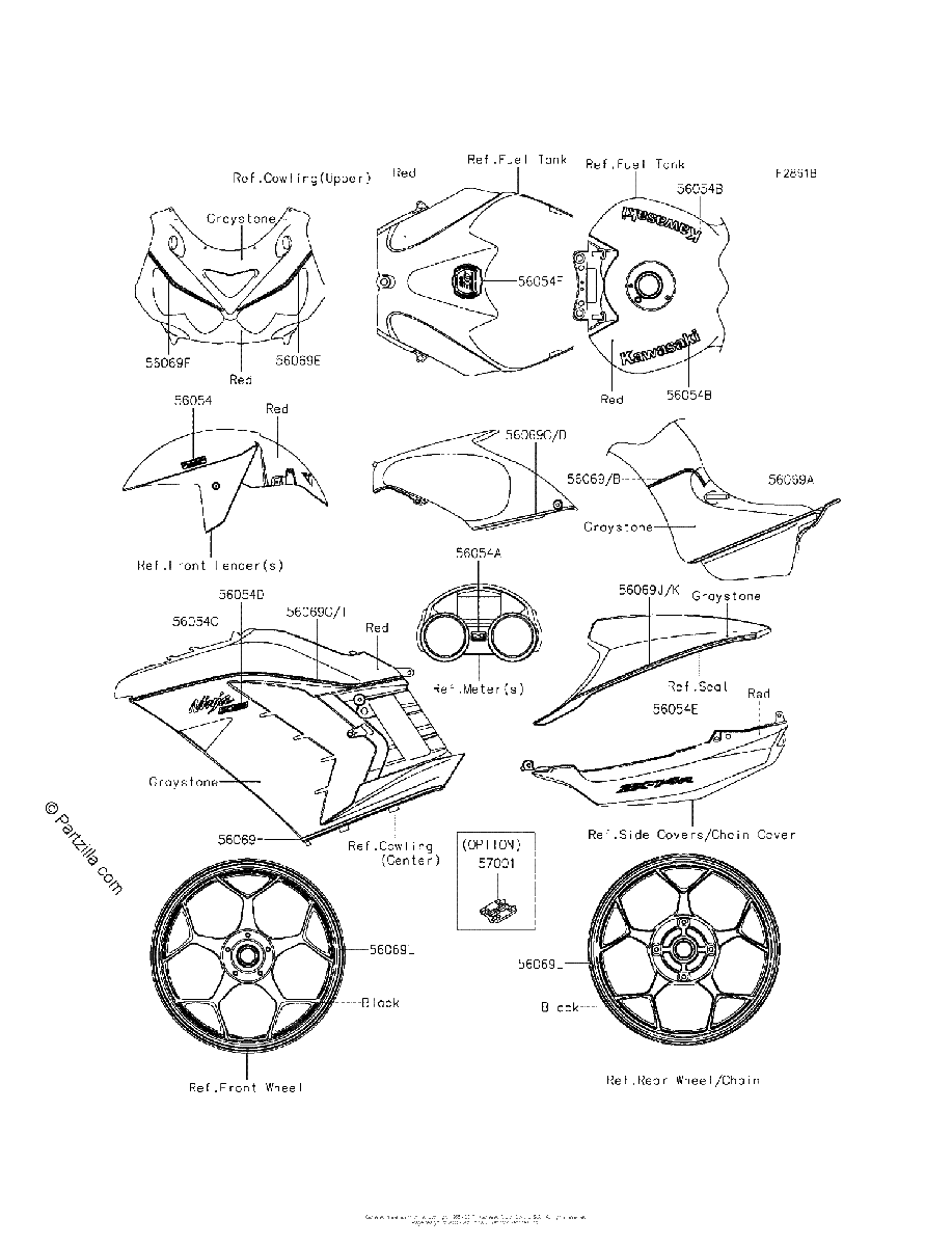 Diagrama de DECALS RED FFFB