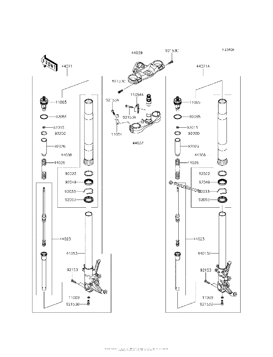 Diagrama de FRONT FORK FFFB