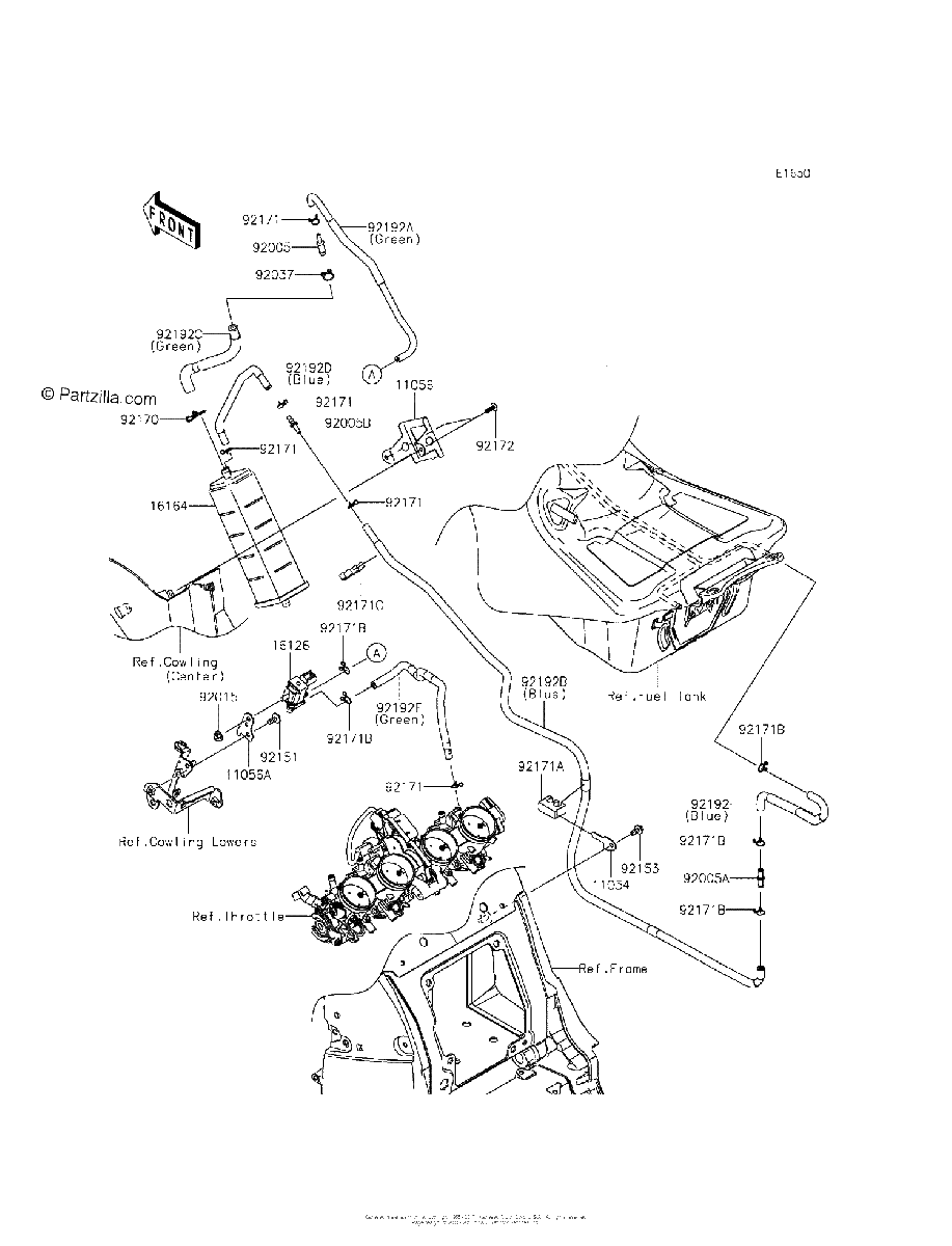 Diagrama de FUEL EVAPORATIVE SYSTEM CA