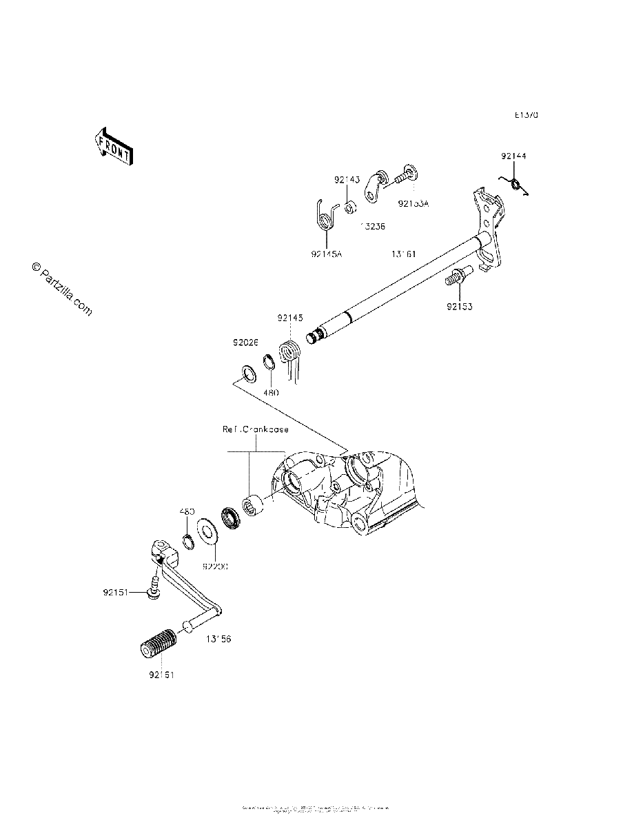 Diagrama de GEAR CHANGE MECHANISM