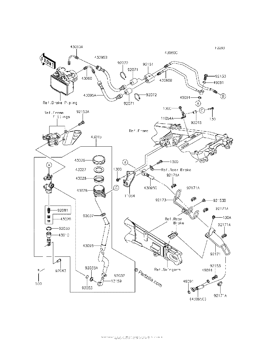 Diagrama de REAR MASTER CYLINDER
