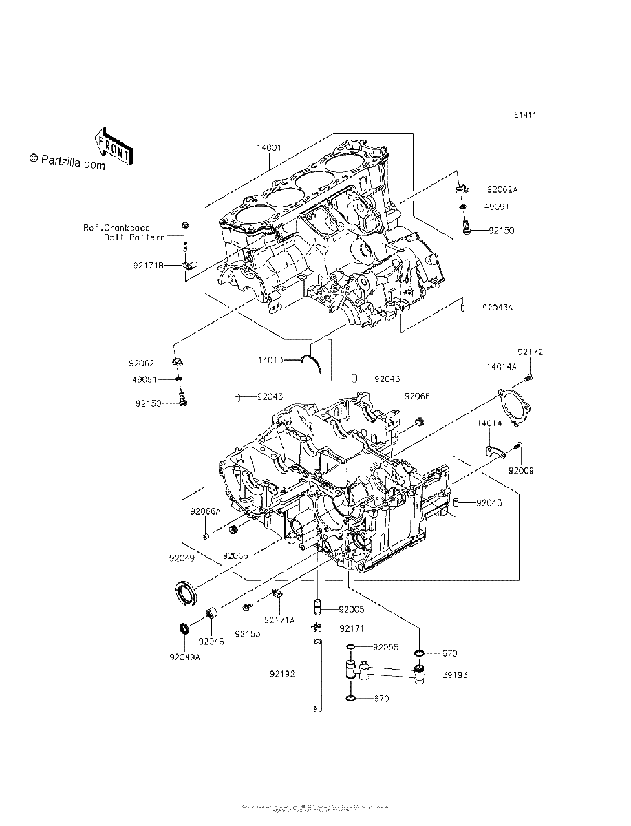 Diagrama de CRANKCASE