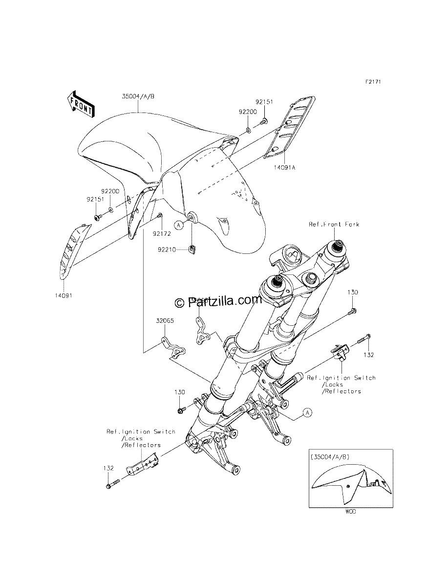 Diagrama de FRONT FENDER S