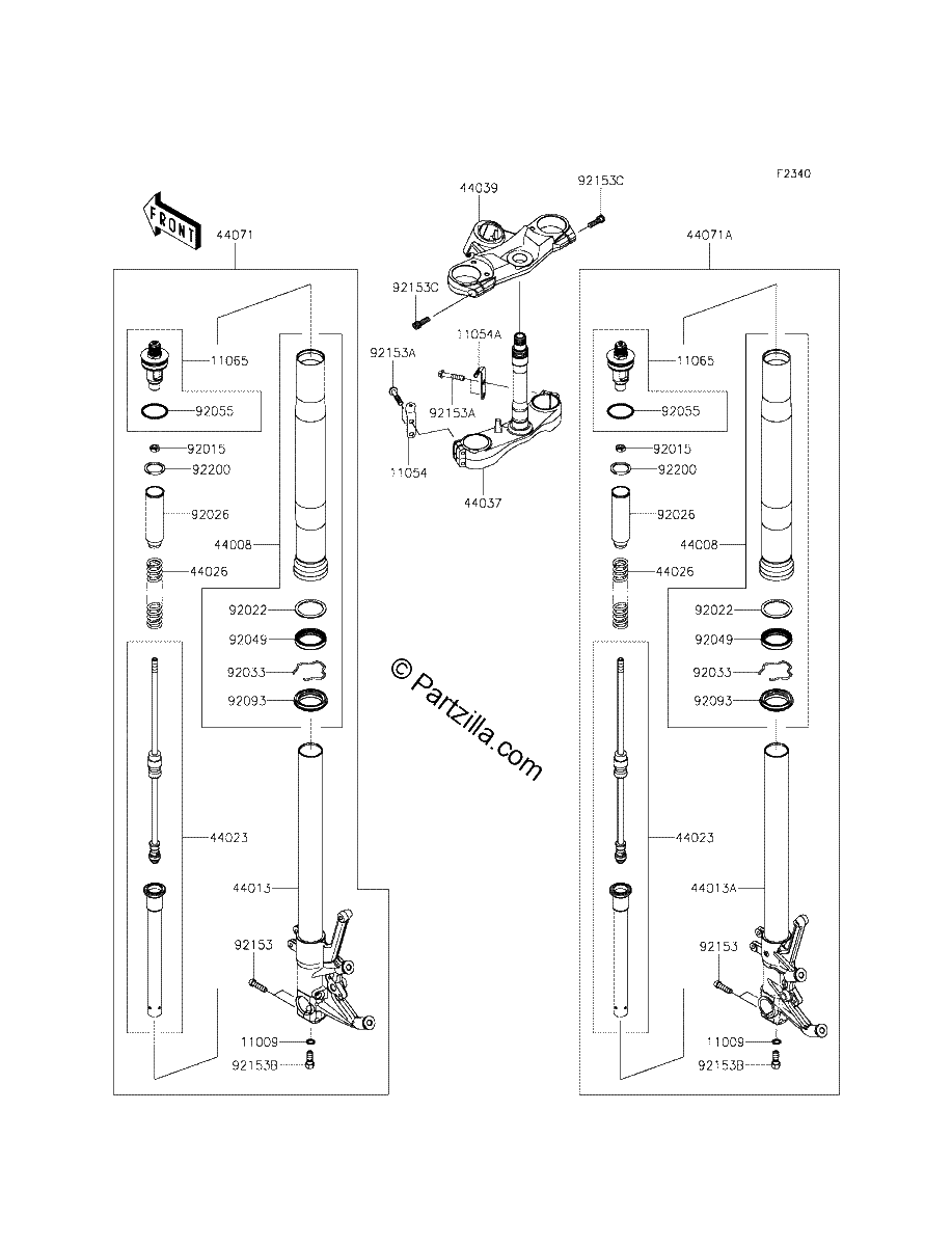 Diagrama de FRONT FORK FFFA