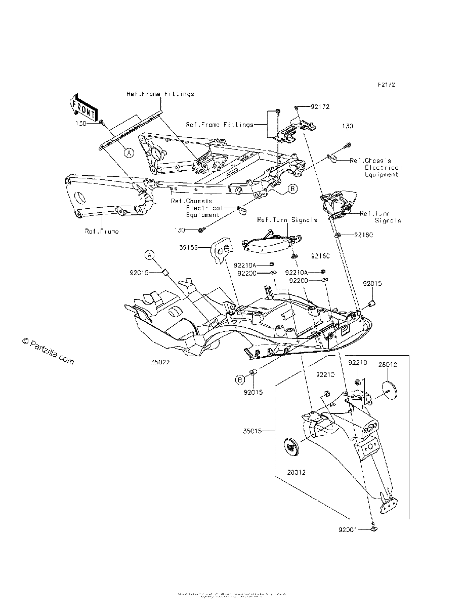 Diagrama de REAR FENDER S