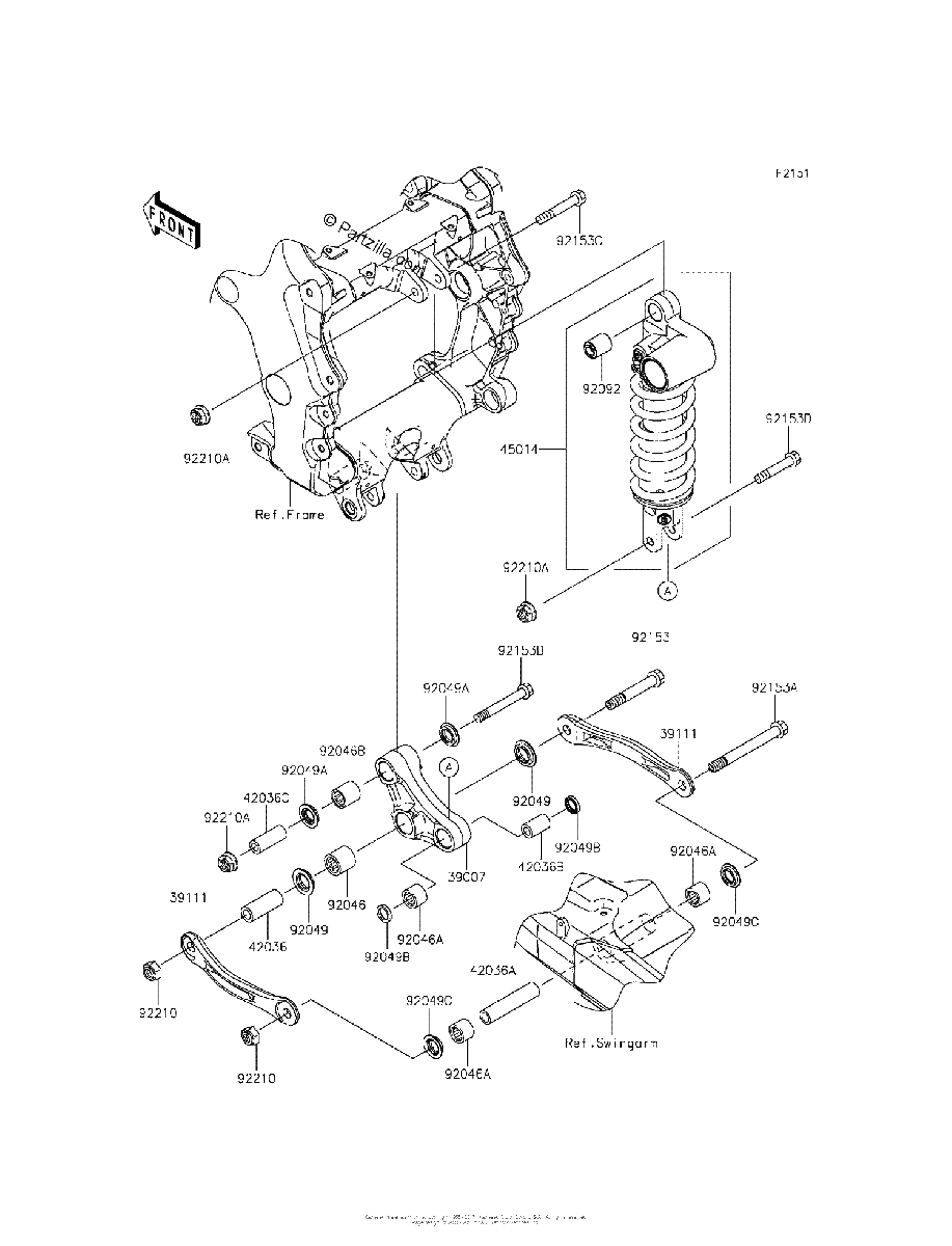 Diagrama de SUSPENSION SHOCK ABSORBER