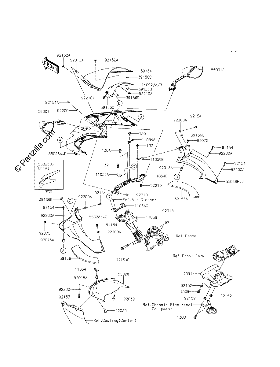 Diagrama de COWLING UPPER