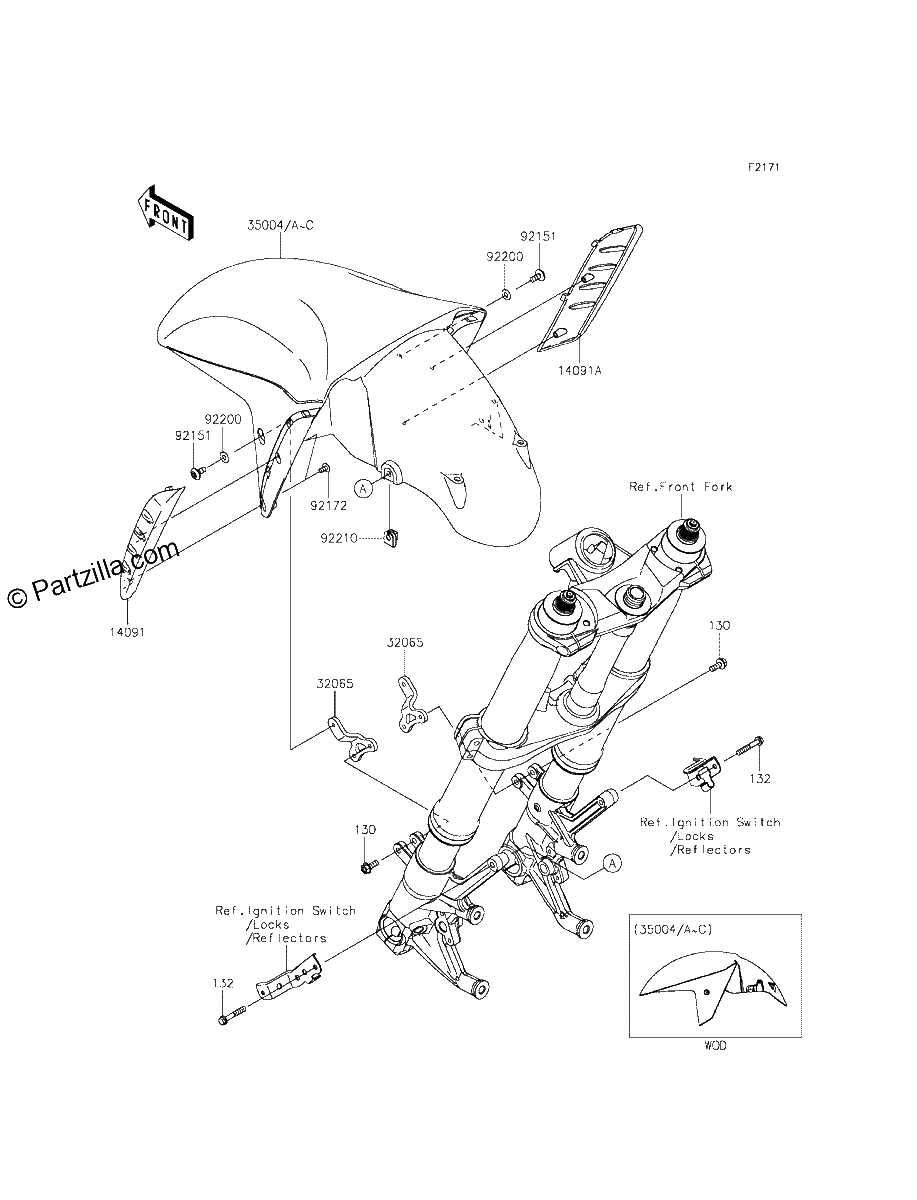 Diagrama de FRONT FENDER S