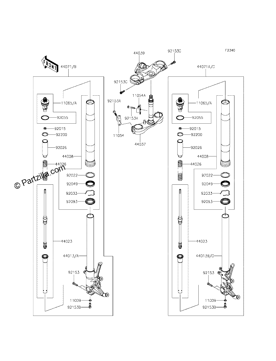 Diagrama de FRONT FORK