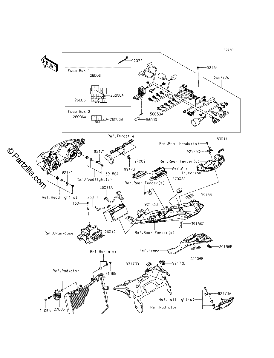 Diagrama de CHASSIS ELECTRICAL EQUIPMENT
