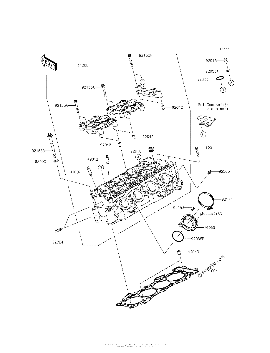 Diagrama de CYLINDER HEAD