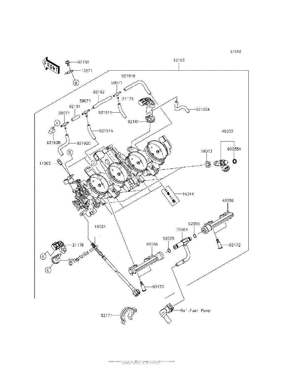 Diagrama de THROTTLE CN US