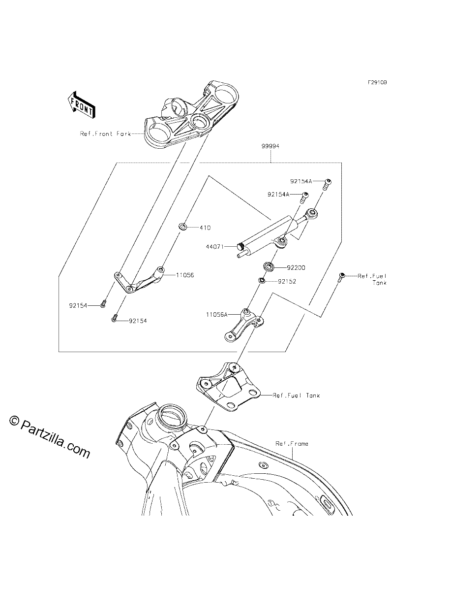 Diagrama de ACCESSORY STEERING DAMPER