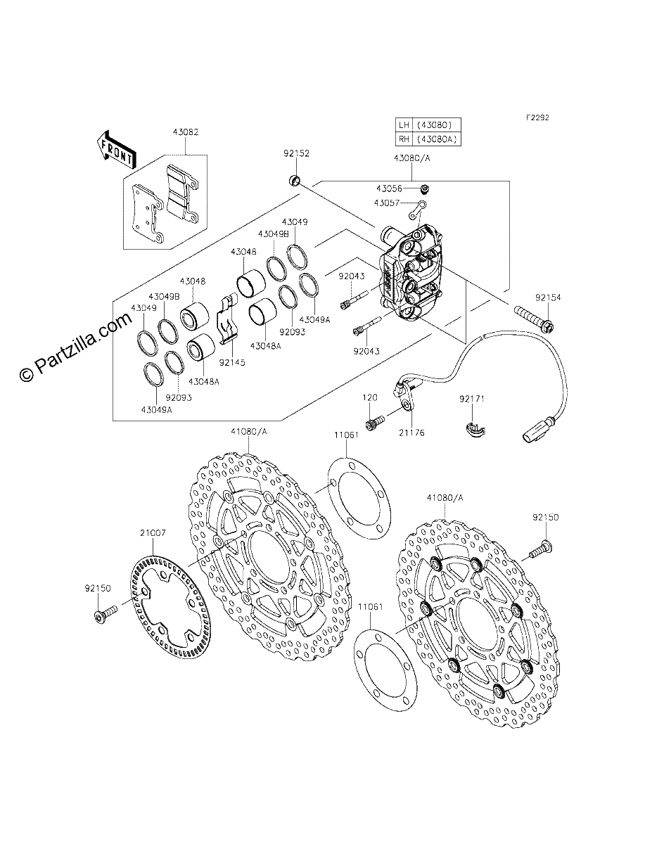 Diagrama de FRONT BRAKE