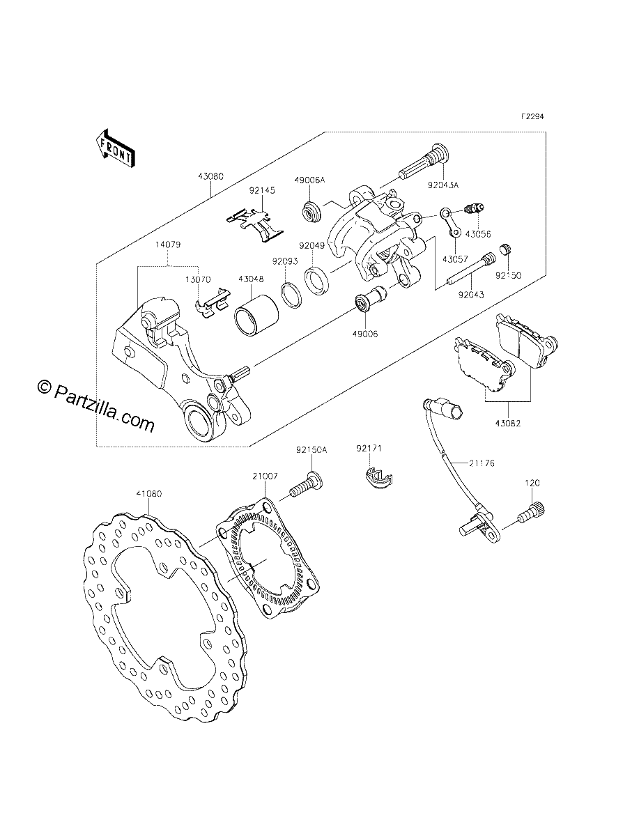Diagrama de REAR BRAKE