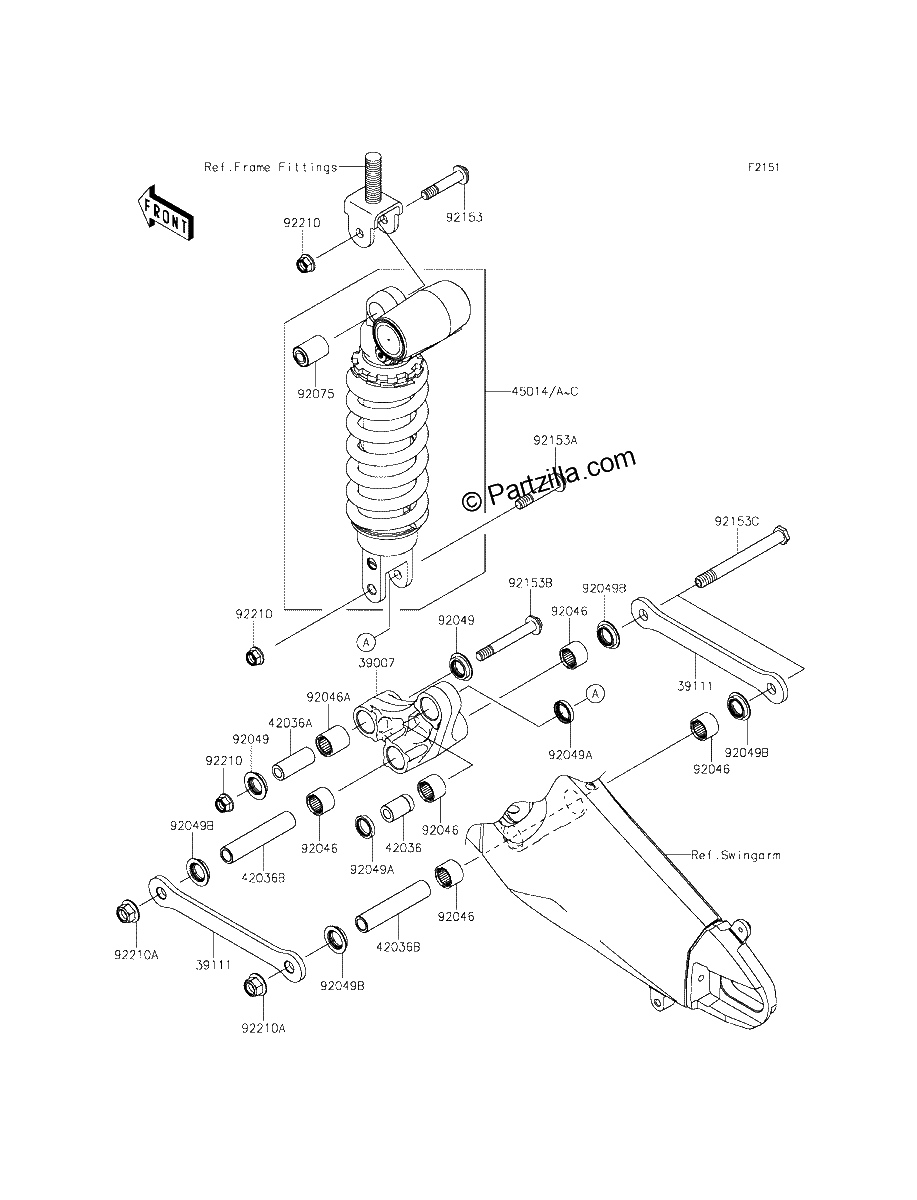 Diagrama de SUSPENSION SHOCK ABSORBER