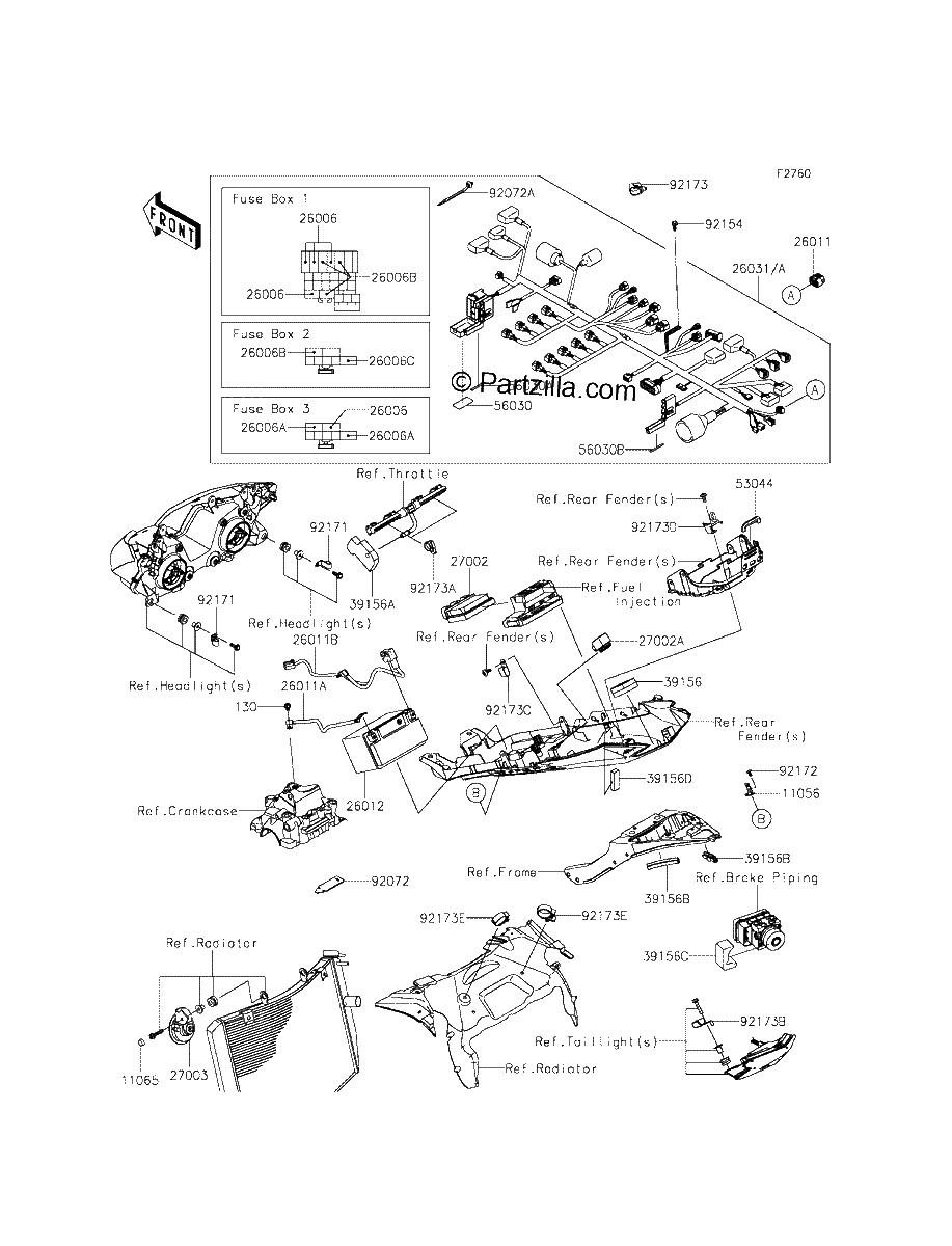 Diagrama de CHASSIS ELECTRICAL EQUIPMENT
