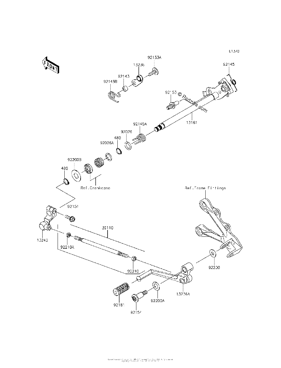 Diagrama de GEAR CHANGE MECHANISM
