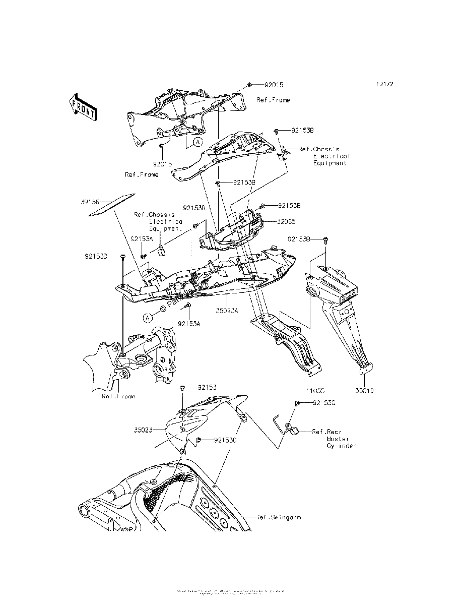 Diagrama de REAR FENDER S