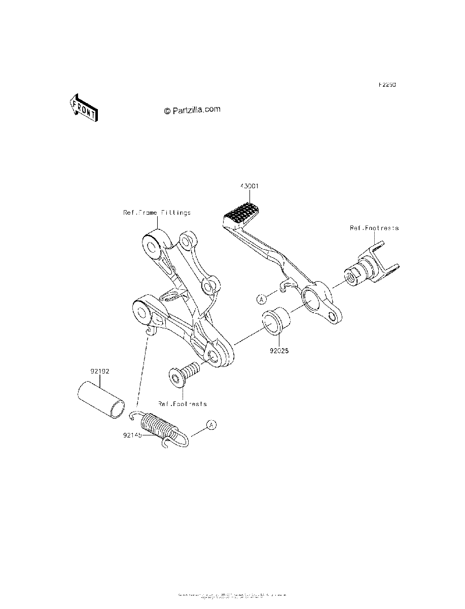 Diagrama de BRAKE PEDAL TORQUE LINK