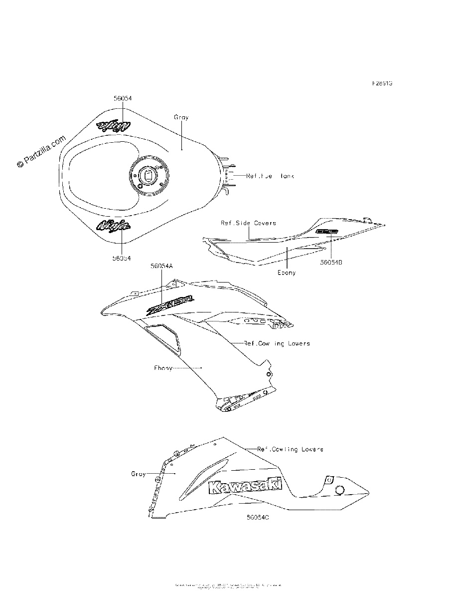 Diagrama de DECALS GRAY EFF