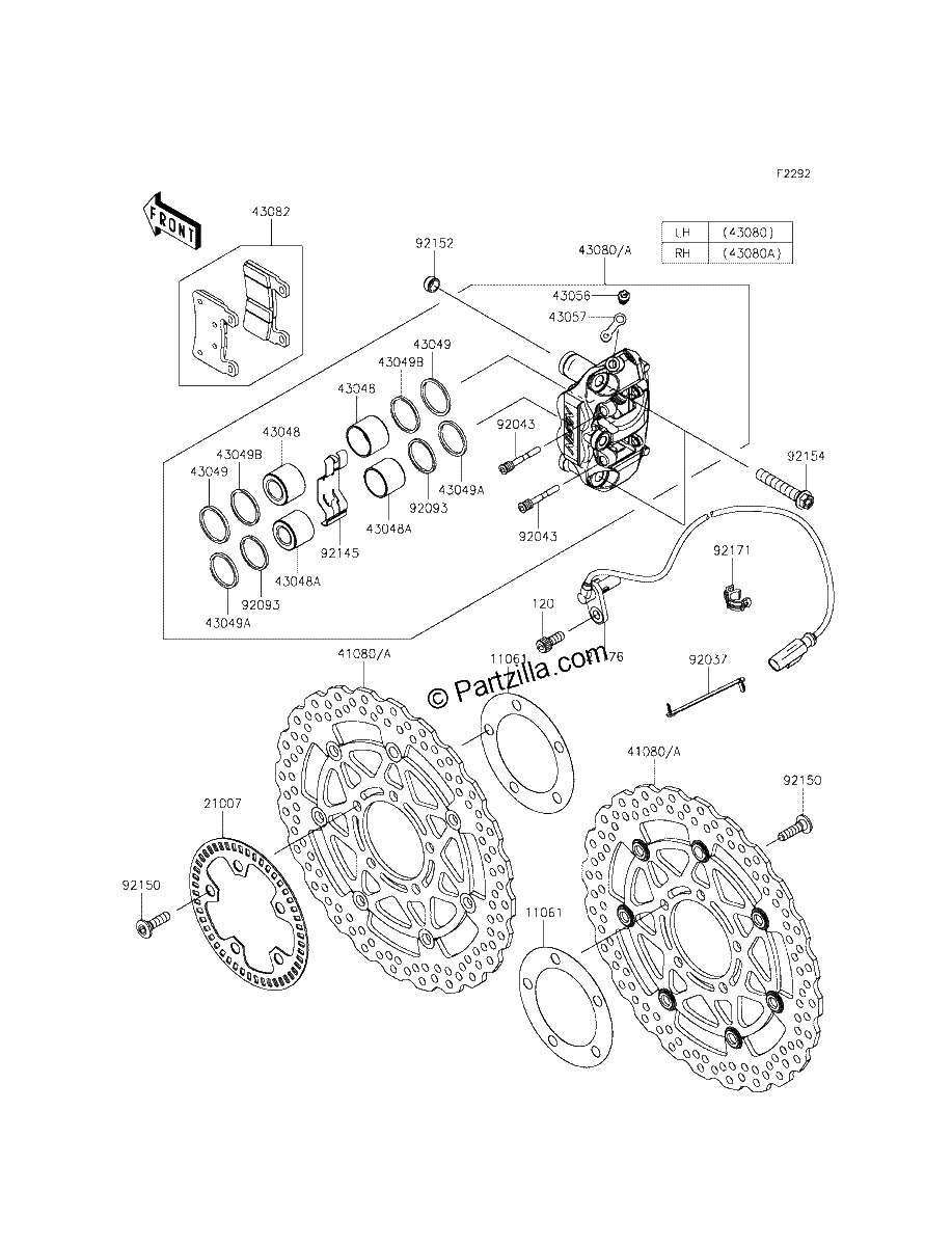 Diagrama de FRONT BRAKE
